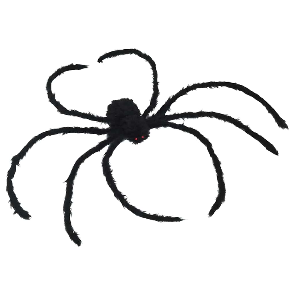 Halloween Spinnen Dekoration 3 pcs Schwarz 200 cm