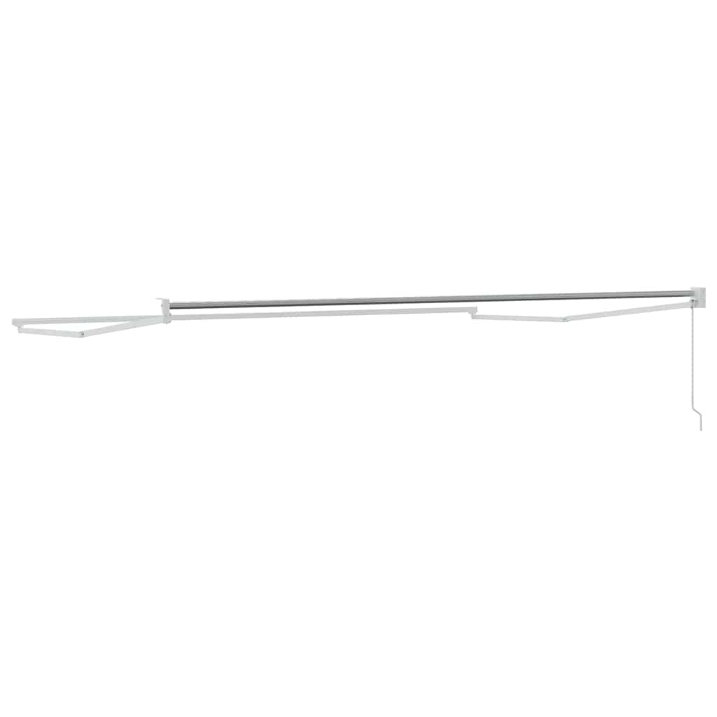 Ausziehbarer Sonnenschirmrahmen Weiß 300 x 250 cm Aluminium