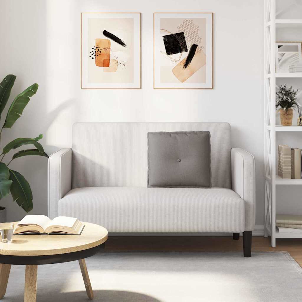 Rückenkissen Hellgrau 50 x 19 x 45 cm Stoff