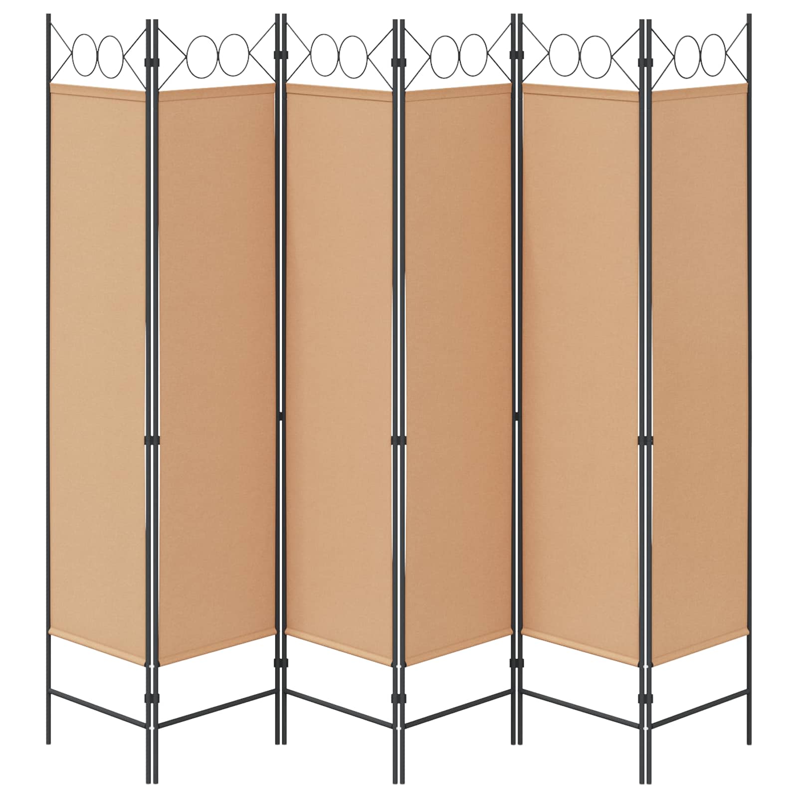5-tlg. Raumteiler Anthrazit 200 x 180 cm