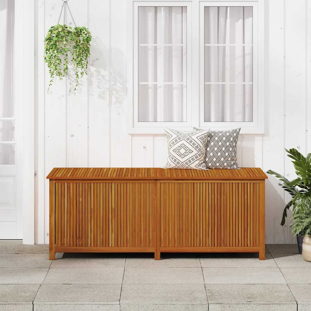 Garten-Aufbewahrungsbox 150x80x75 cm Massivholz Akazie