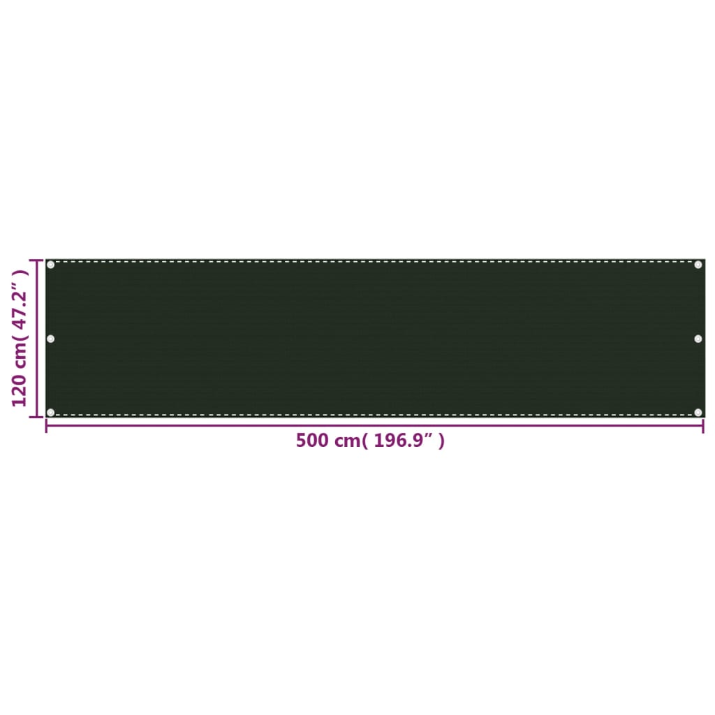 Balkon-Sichtschutz Anthrazit 75x300 cm HDPE