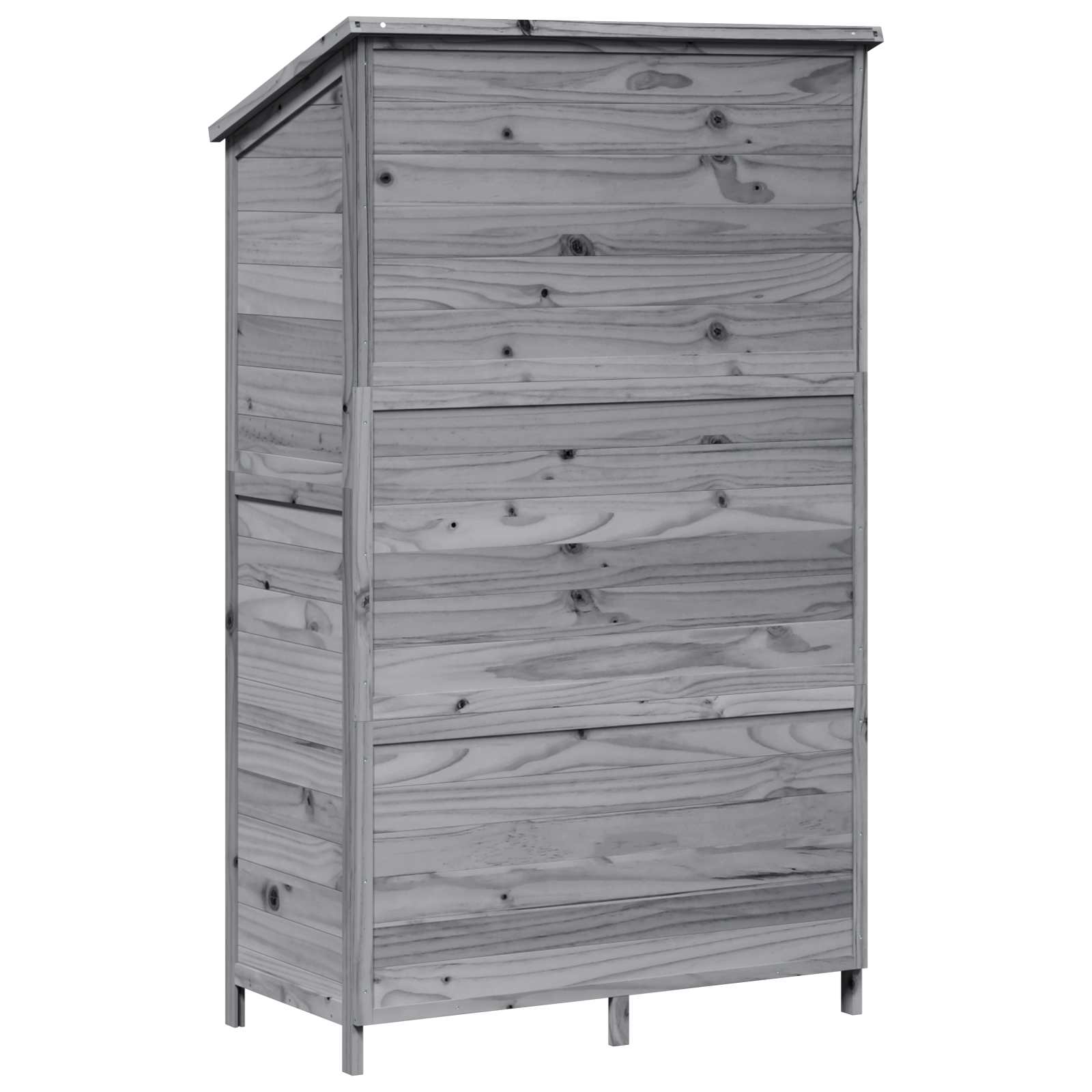 Gartenschuppen Natur 59 x 56 x 113,5 cm Massivholz aus Fichte