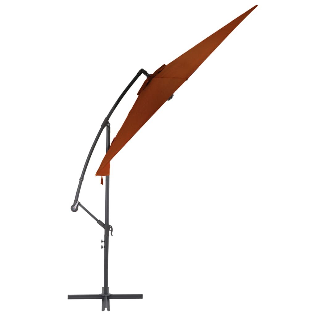 Ampelschirm mit Aluminium-Mast 300 cm Anthrazit