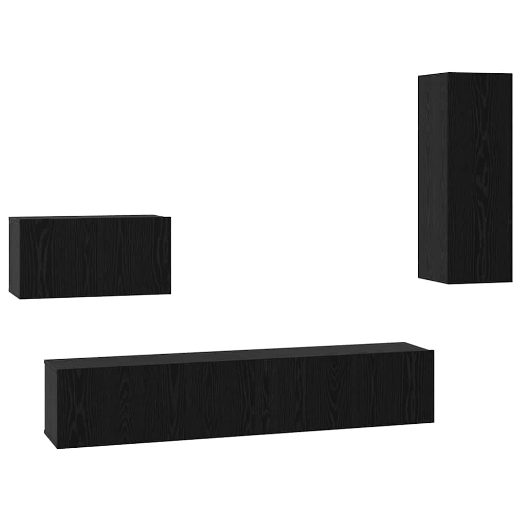 4-tlg. TV-Schrank-Set Sonoma-Eiche Holzwerkstoff