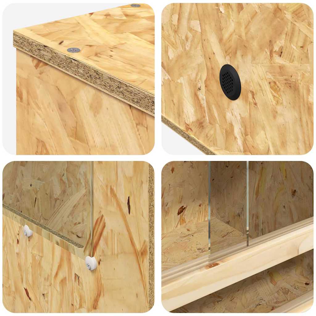 Terrarium Braun 50 x 50 x 100 cm OSB