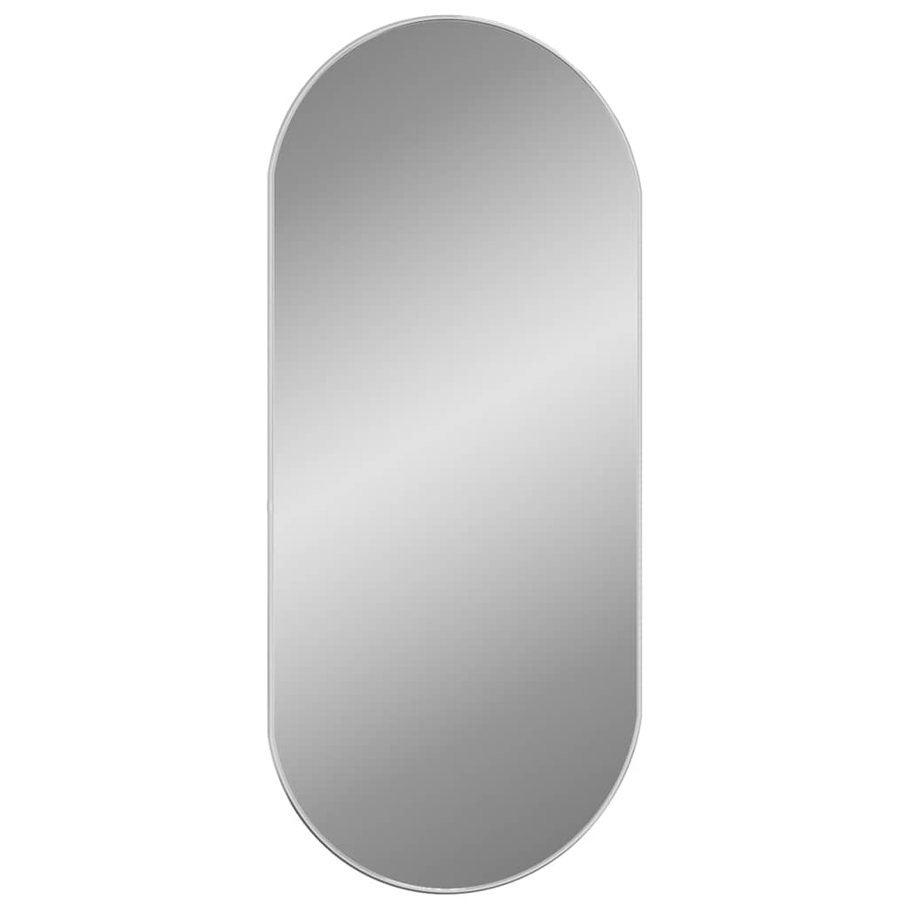 Wandspiegel Silbern 50x20 cm Oval