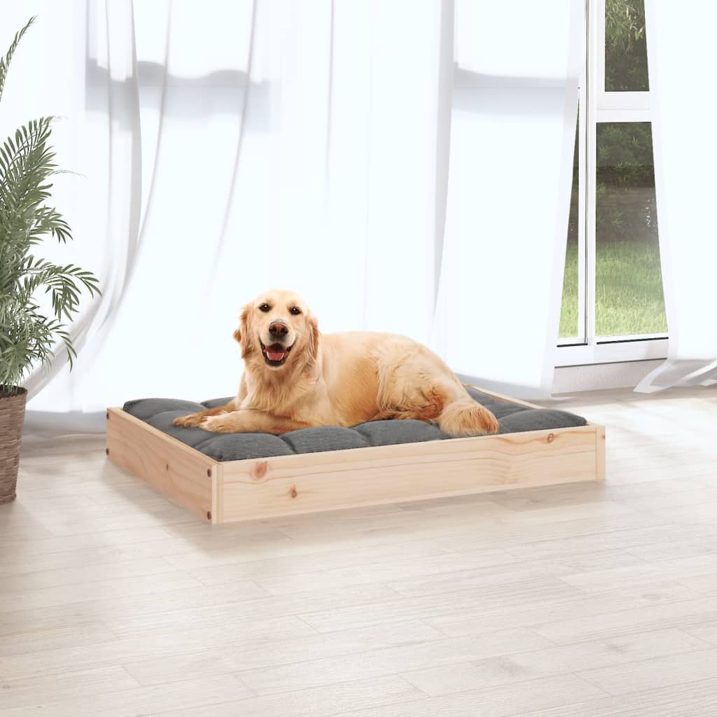 Hundebett 51,5x44x9 cm Massivholz Kiefer