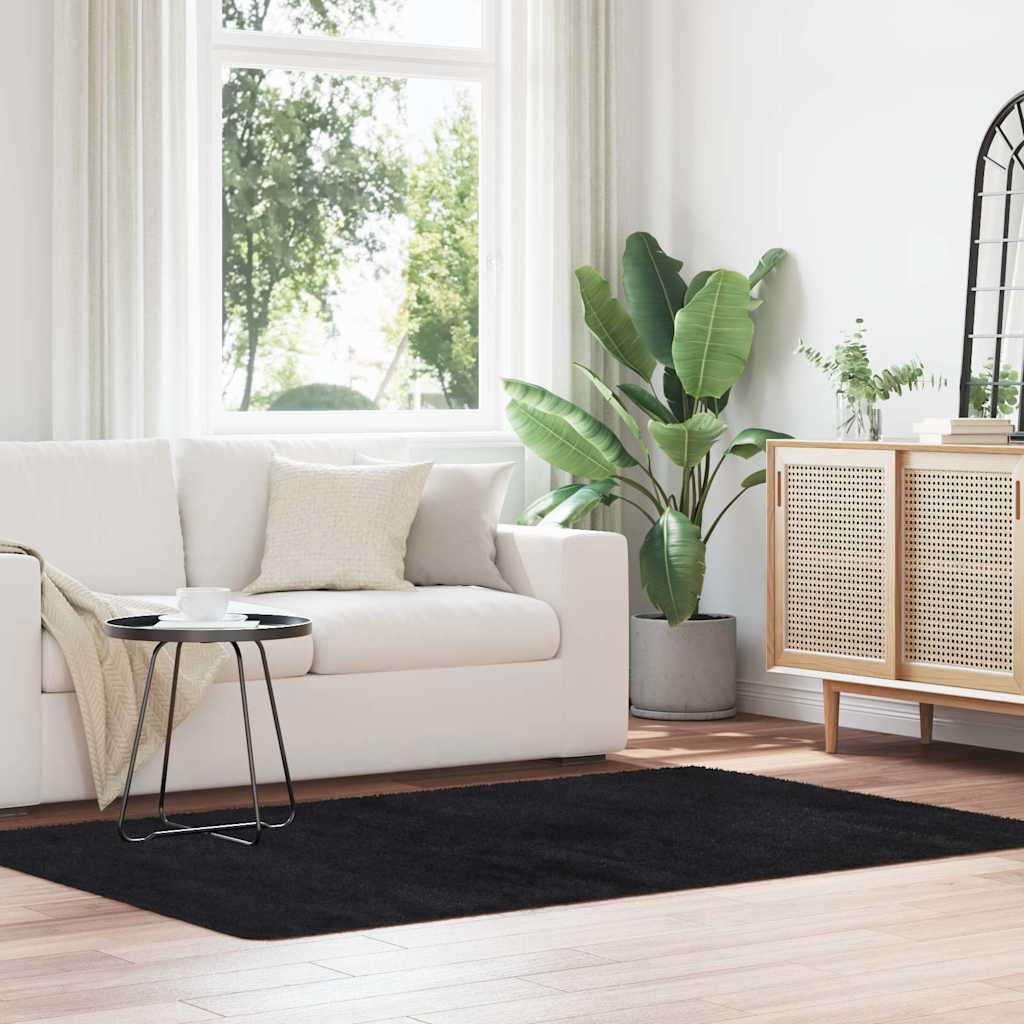 Teppich Shaggy Hochflor NAVARRA Beige 60x100 cm Polyester