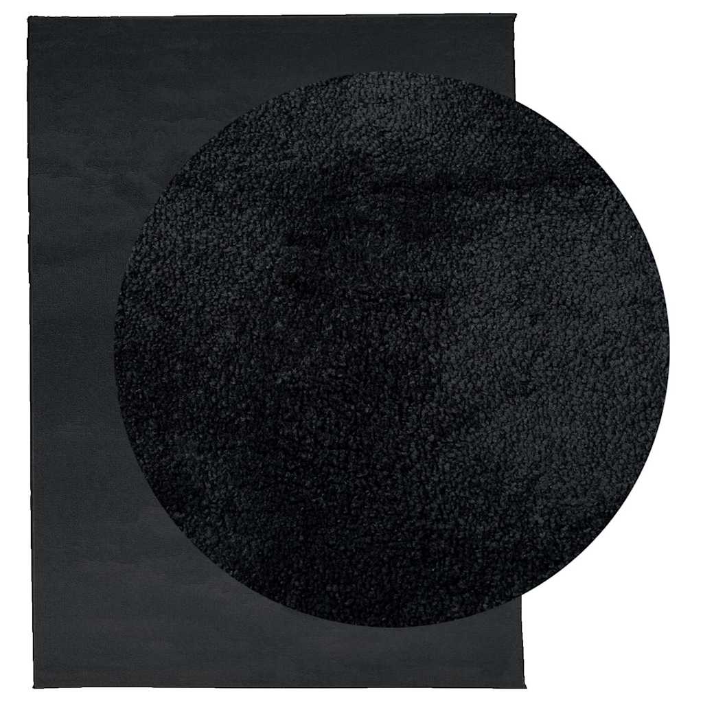 Teppich OVIEDO Kurzflor Anthrazit 120x120 cm