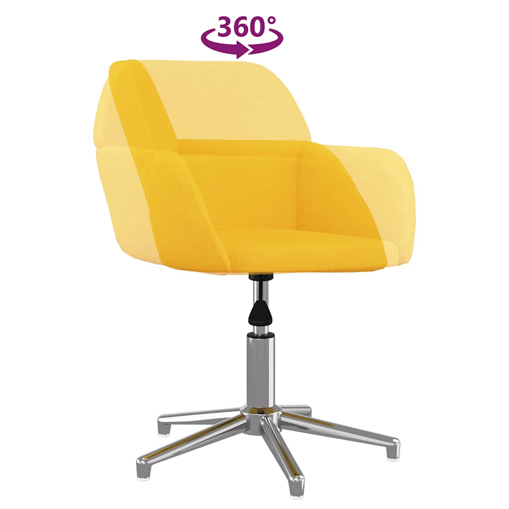 Bürostuhl Drehbar Creme Stoff