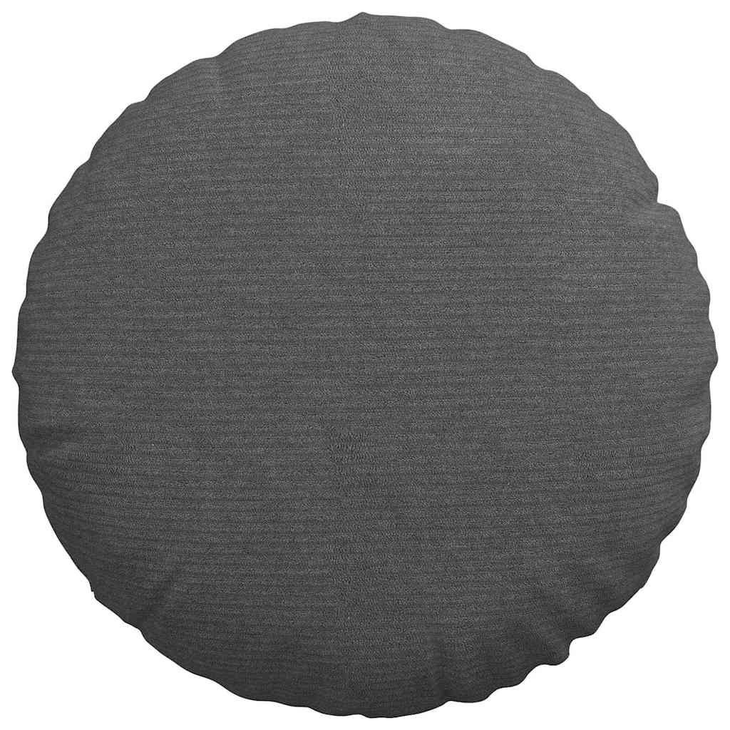 Sitzkissen 2 pcs Hellgrau Ø30 x 13 cm Cordstoff
