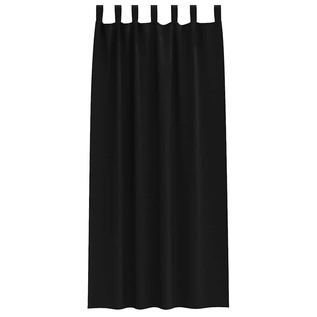 Verdunkelungs-Vorhänge mit Ringen 2 pcs Beige 140 x 140 cm