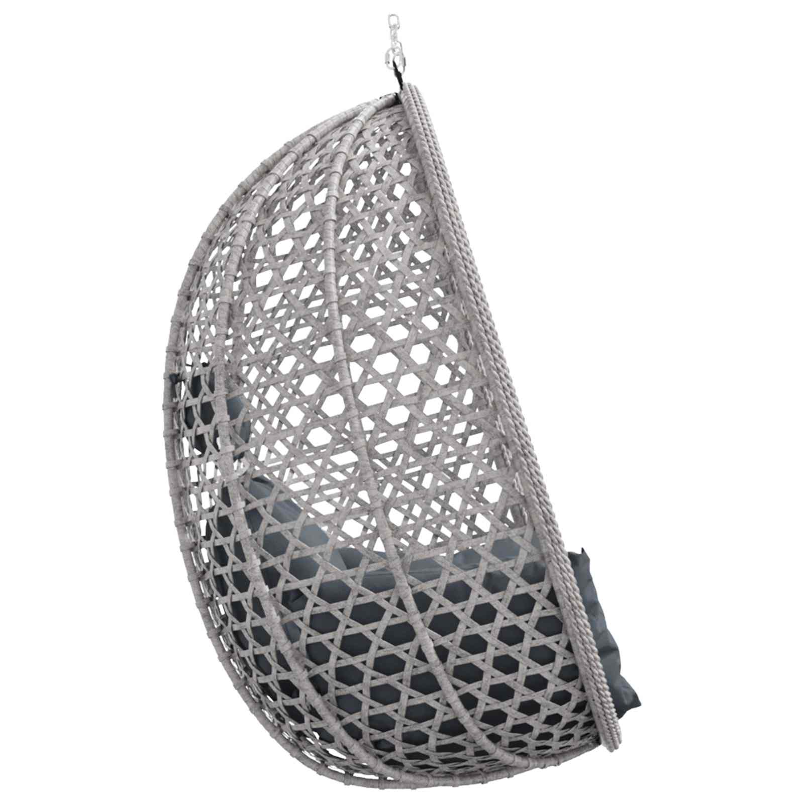 Hängesessel ohne Gestell Poly-Rattan 92 x 57,5 x 110 cm
