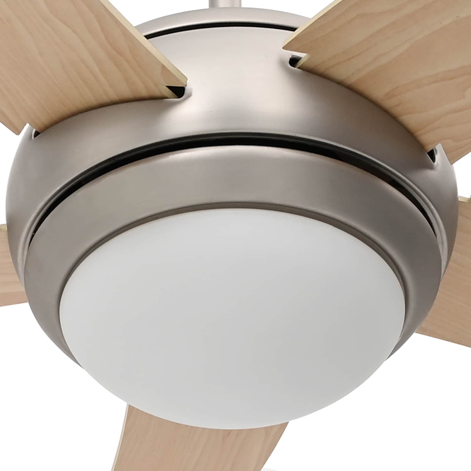 Deckenventilator mit Licht und Fernbedienung Ø 130 cm Weiß