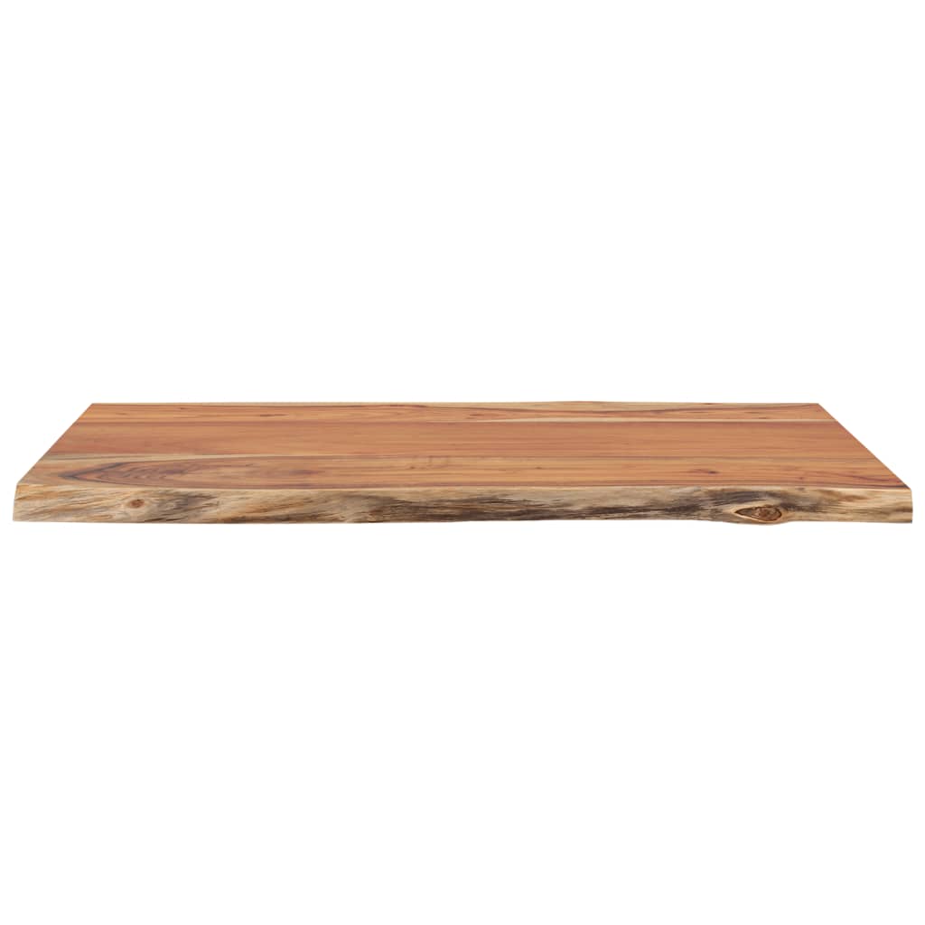 Tischplatte 40x40x2,5 cm Rechteckig Massivholz Akazie Baumkante