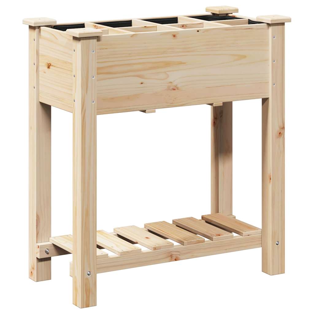 Garten-Pflanzgefäß mit Regal Beige 71 x 37 x 76,5 cm