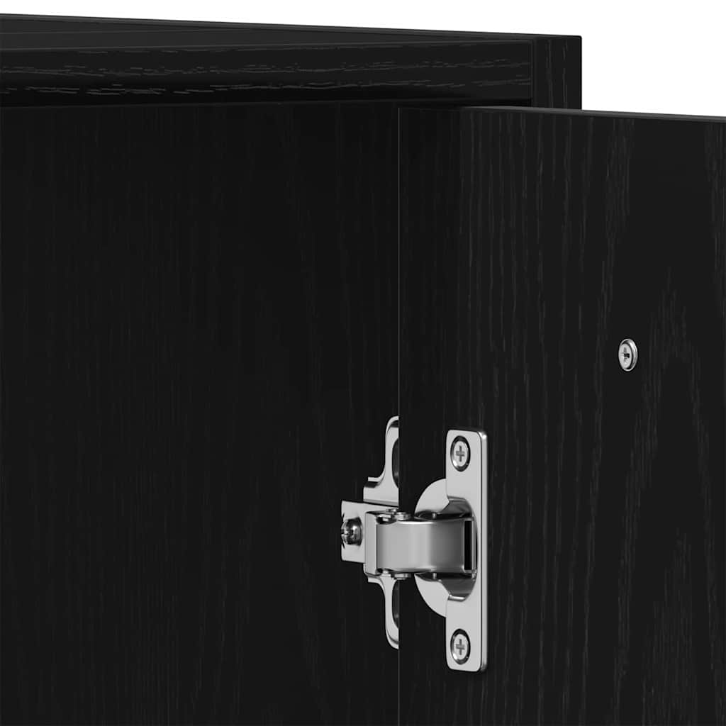 3-tlg. Badmöbel-Set Räuchereiche Holzwerkstoff