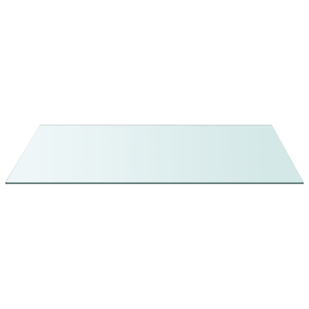 Tischplatte aus gehärtetem Glas quadratisch 700x700 mm