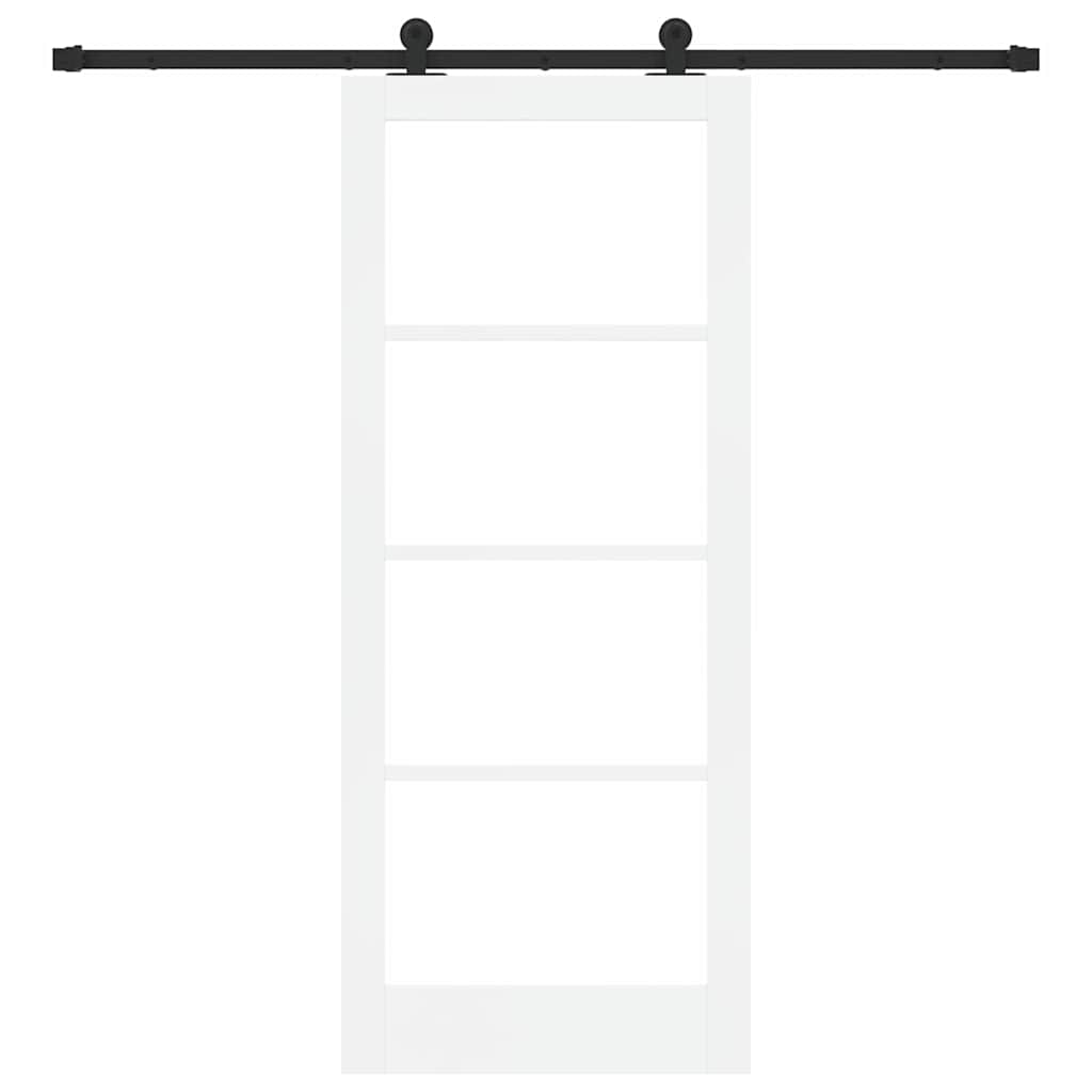 Schiebetür ORKDAL Natürlich und Schwarz 61 x 198,5 cm
