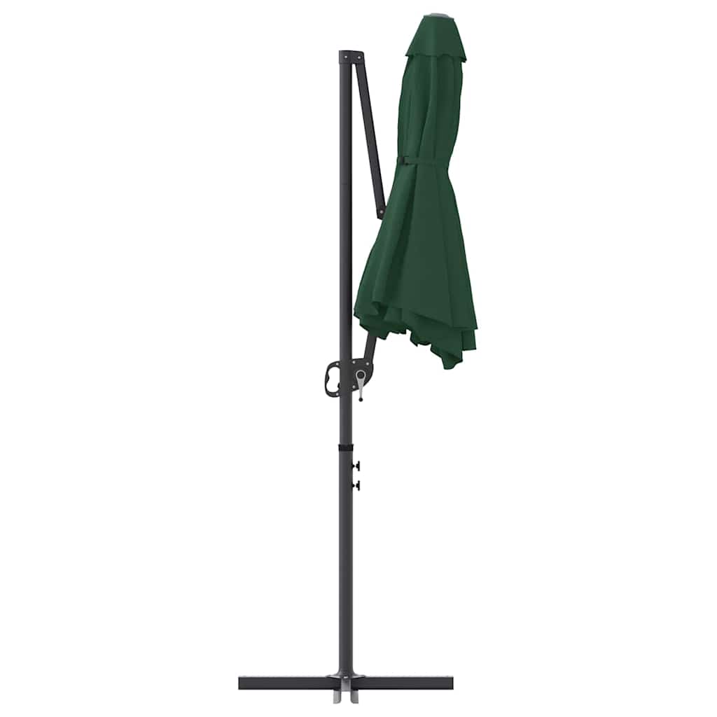 Sonnenschirm Sand 372 x 198 x 243 cm Polyester und Aluminium