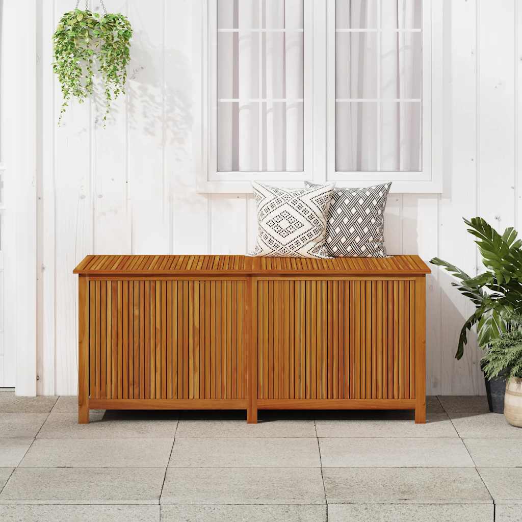 Garten-Aufbewahrungsbox 150x80x75 cm Massivholz Akazie