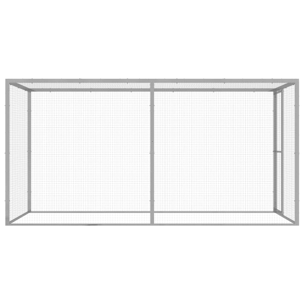 Katzenkäfig 1,5x1,5x1,5 m Verzinkter Stahl