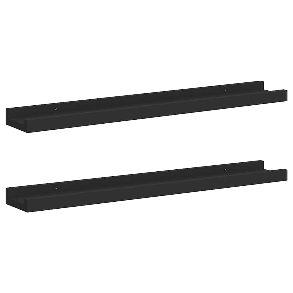 Bilderleisten 2 Stk. Weiß 80x9x3 cm MDF