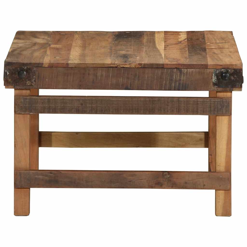 Couchtisch Braun 110 x 55 x 40 cm Massives upgecyceltes Holz