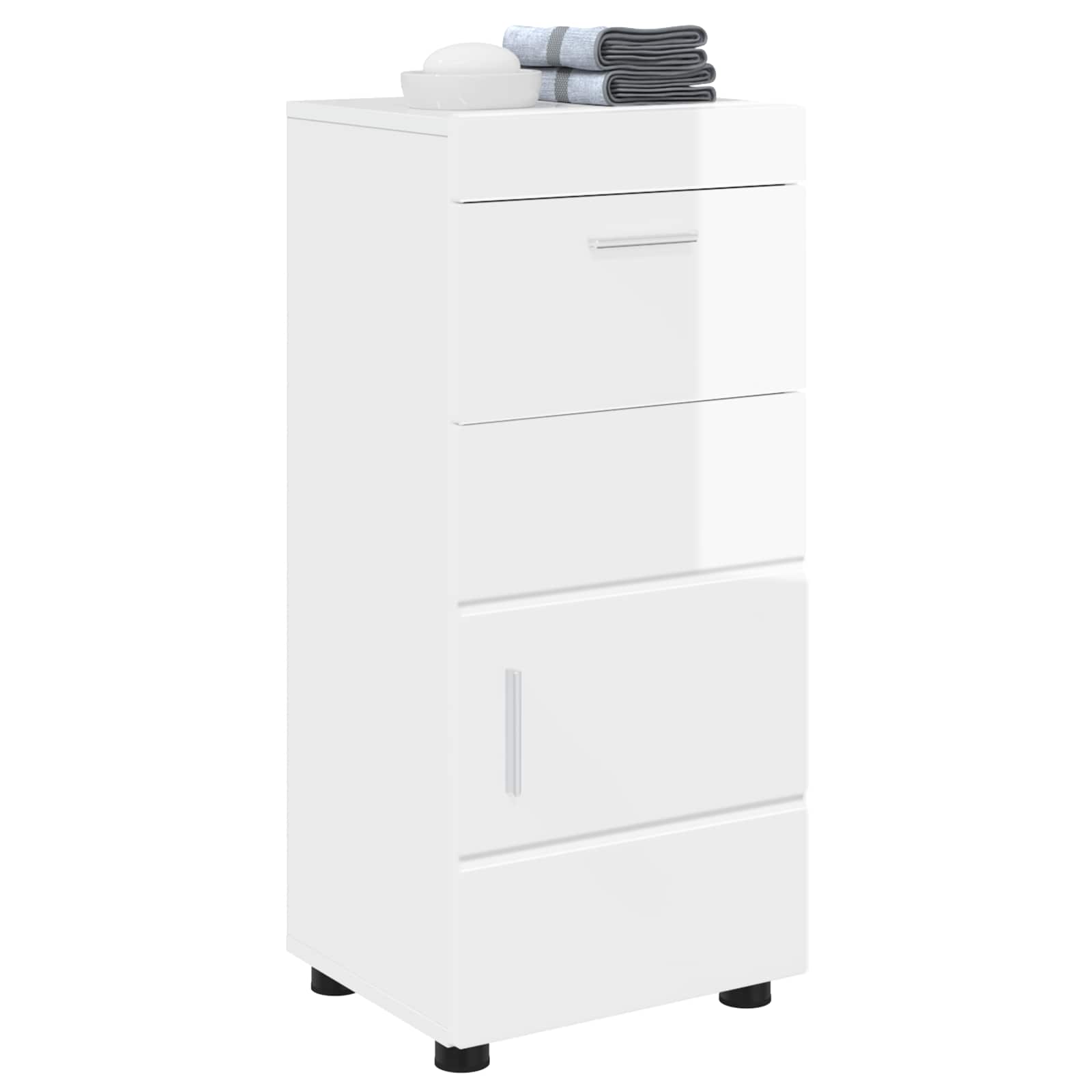 Badezimmermöbel-Set TULUM 2 pcs Weiß 60 x 34 x 63 cm