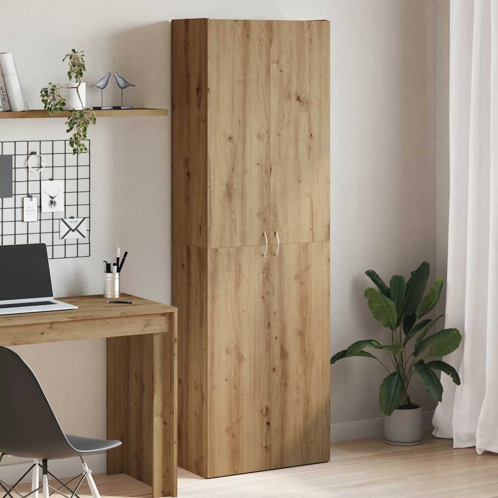 Aktenschrank Weiß 60x32x153 cm Holzwerkstoff