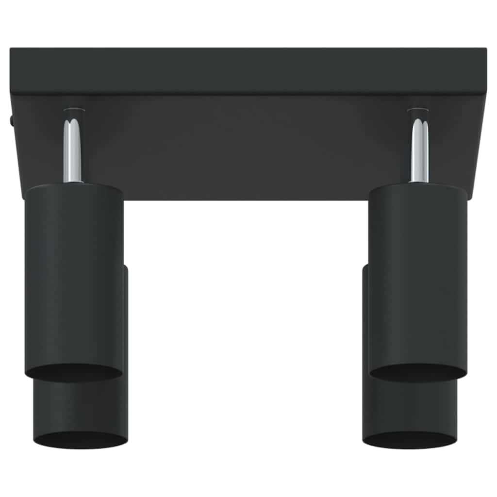 Deckenstrahler mit Strahlern Schwarz 6 x 6 x 16 cm Metall