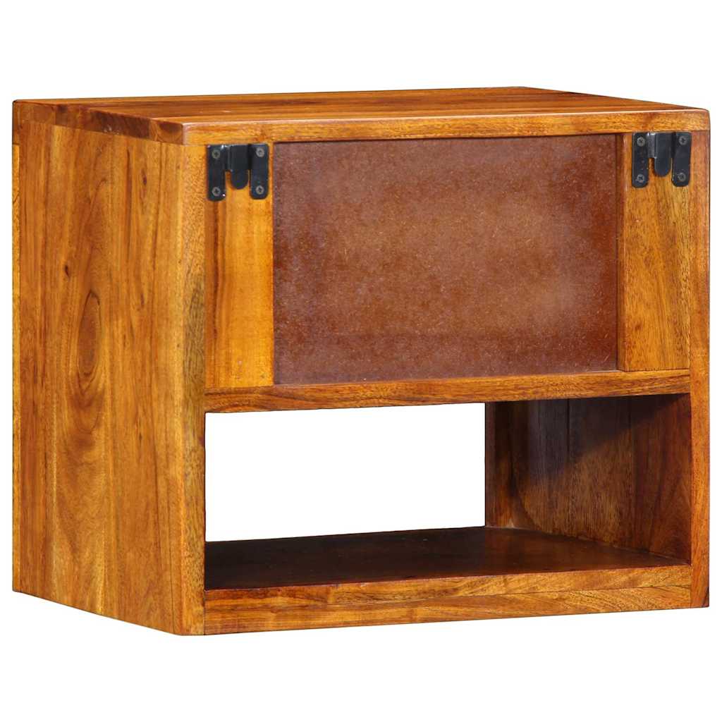 Nachttisch Braun 40 x 35 x 35 cm Massivholz Akazie