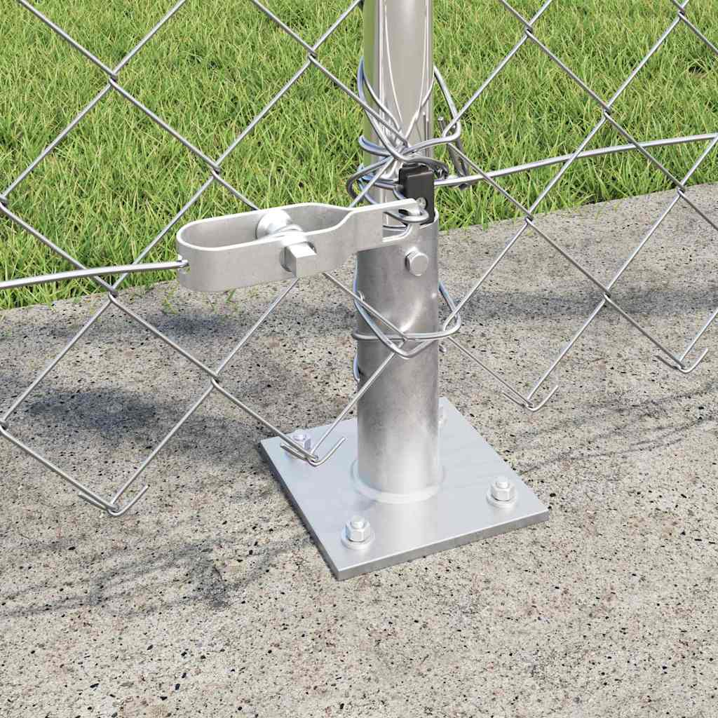 Outdoor Kettenglied-Zaun Erdfixierung 10 x 0,4 m Grün Netz