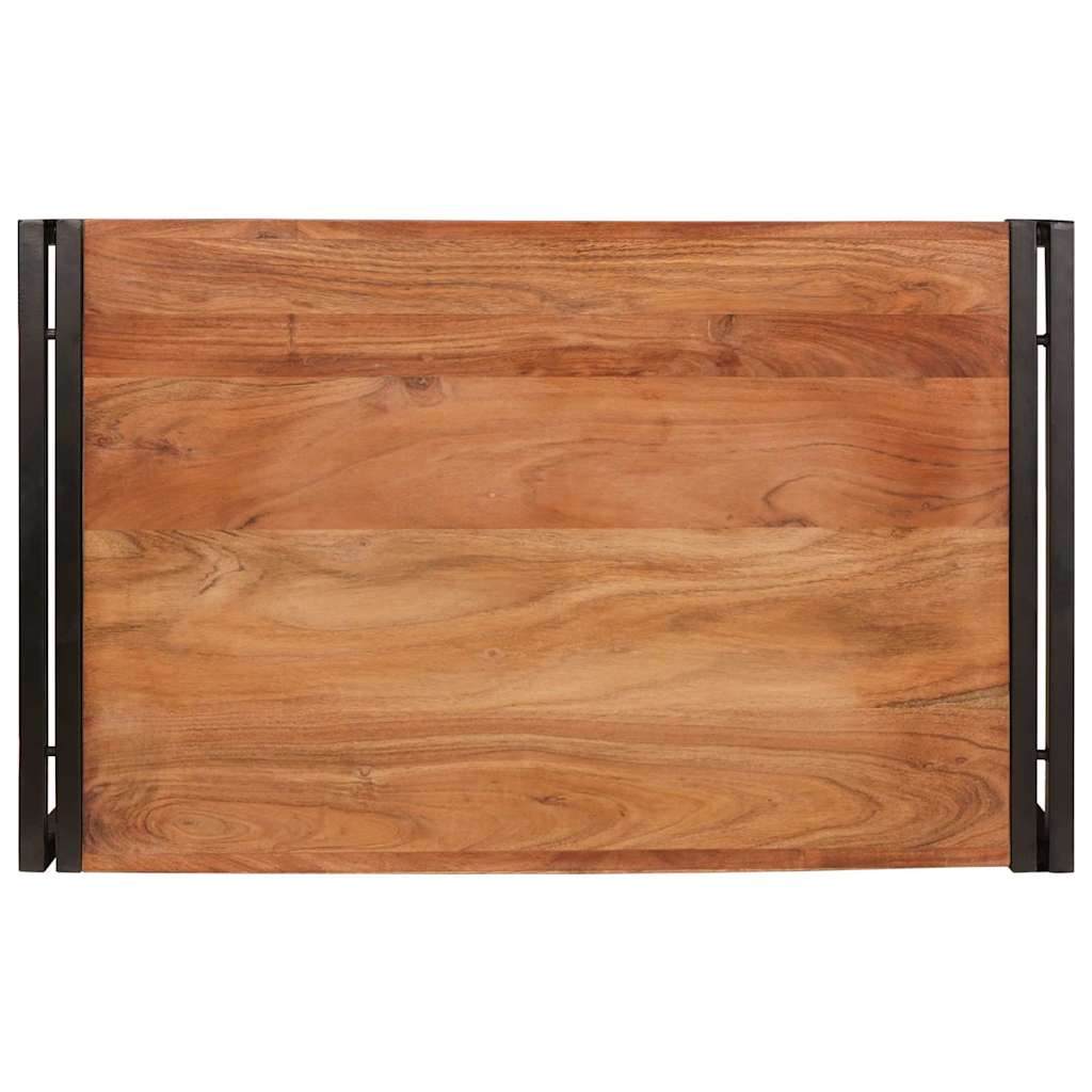 Badregal für Braun 40 x 50 x 23 cm Massives rohes Mangoholz
