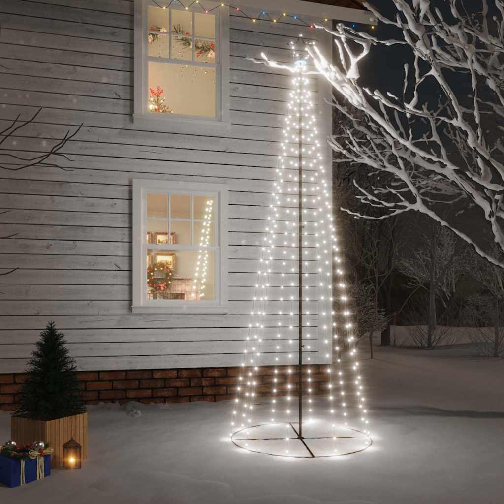 LED-Weihnachtsbaum Kegelform Warmweiß 108 LEDs 70x180 cm