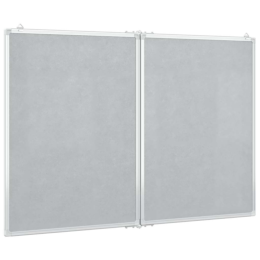 Magnetisches Whiteboard Klappbar 80x80x1,7 cm Aluminium