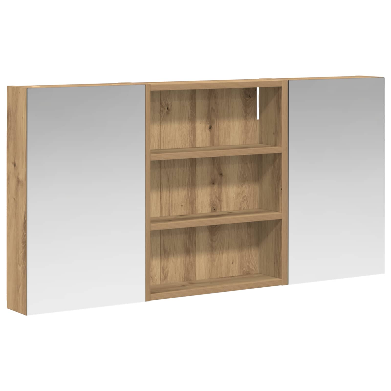 Badezimmerschrank-Set 3 pcs 80 x 10,5 x 50 cm Holzwerkstoff
