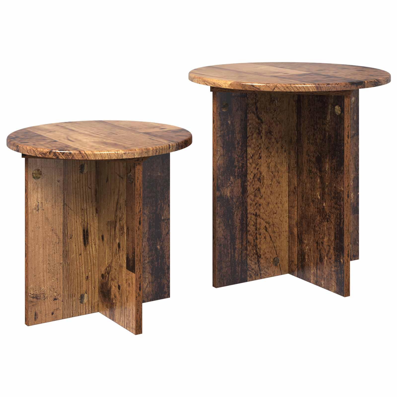 Beistelltisch-Set mit Speicher 2 pcs Holzwerkstoff