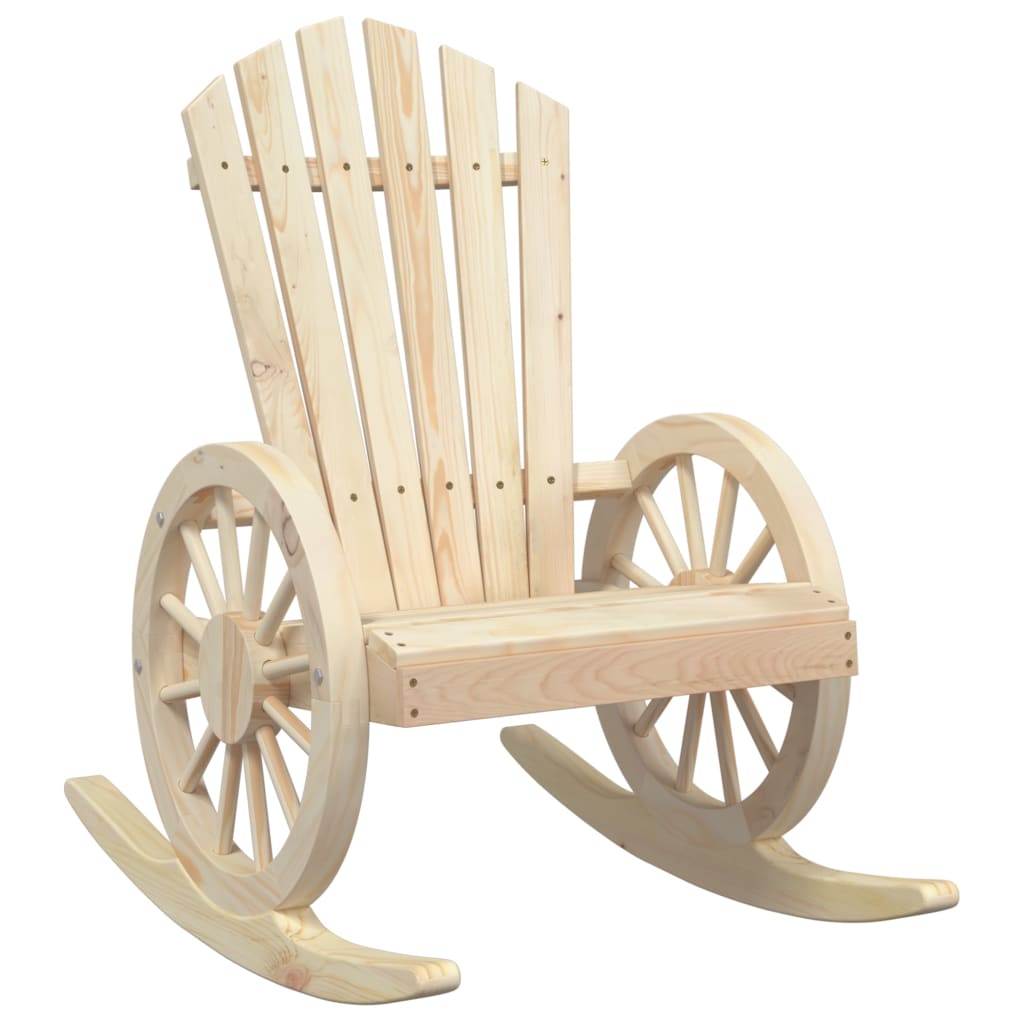 Adirondack-Schaukelstühle 2 Stk. Massivholz Tanne