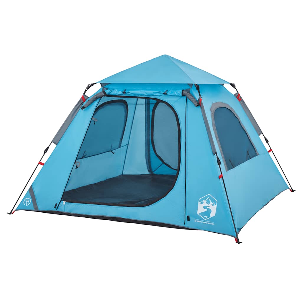 Kuppel-Campingzelt 4 Personen Grün Quick Release