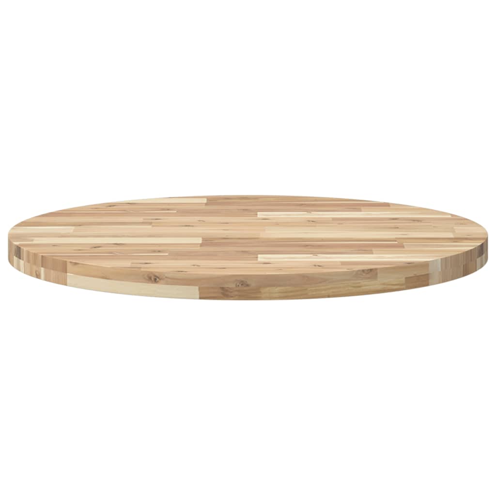 Tischplatte Rund Ø40x2 cm Massivholz Akazie