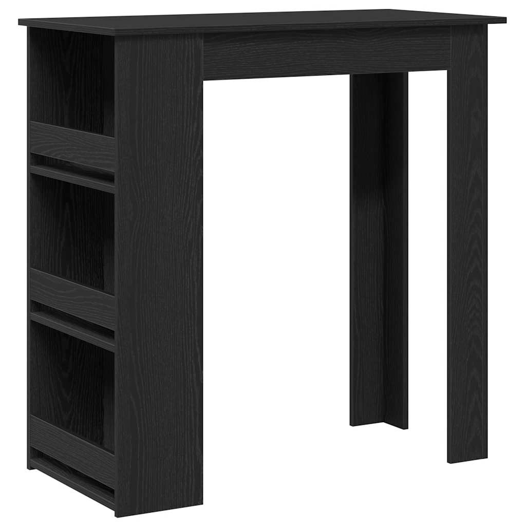 Bartisch mit Ablagefläche Weiß 102x50x103,5 cm Holzwerkstoff