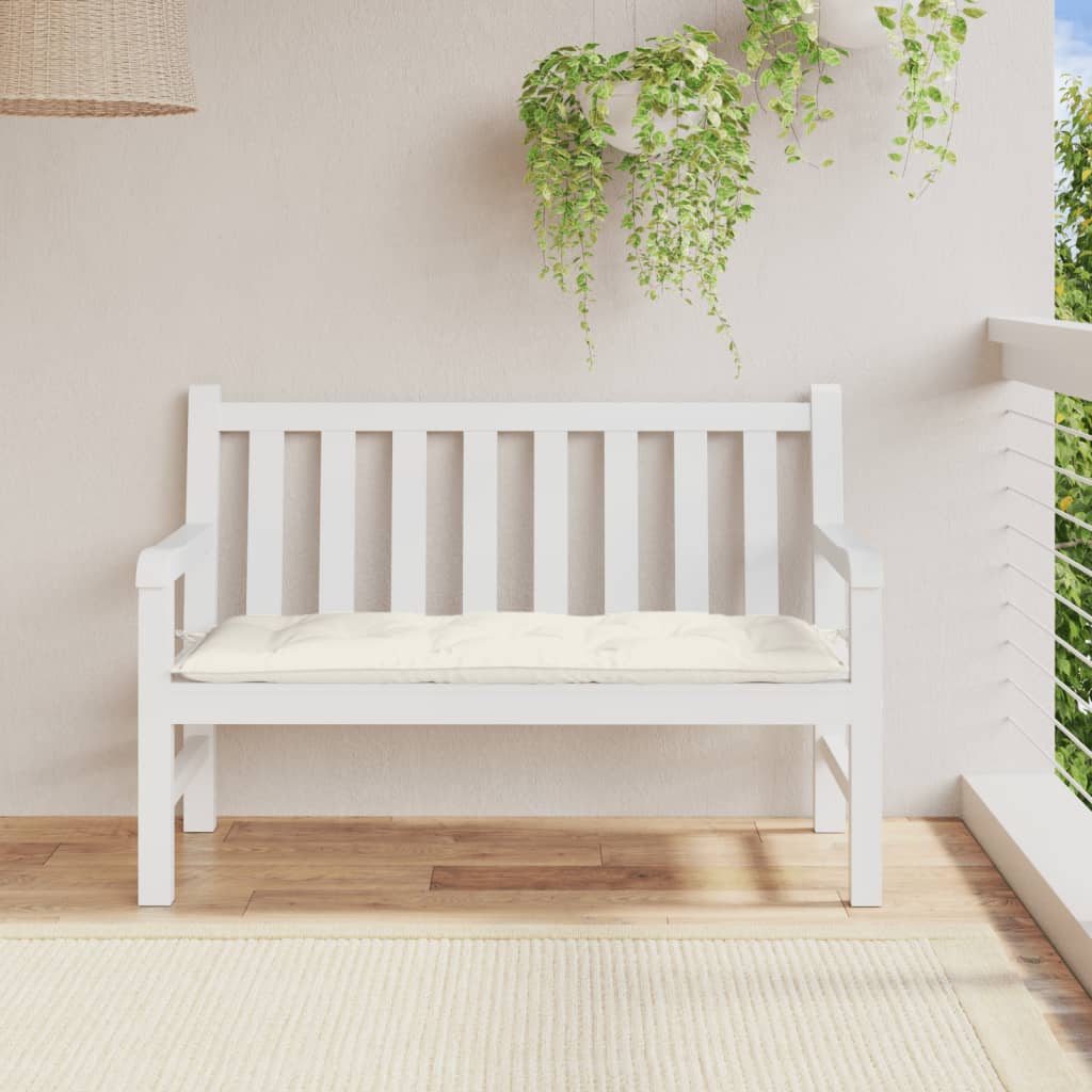 Gartenbank-Auflage Melange Anthrazit 100x50x7 cm Stoff