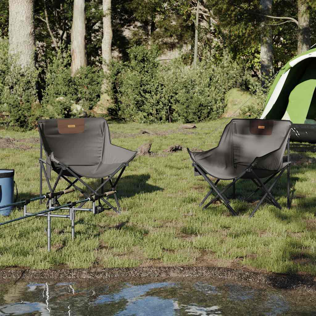 Campingstühle 2 Stk. mit Tasche Klappbar Schwarz