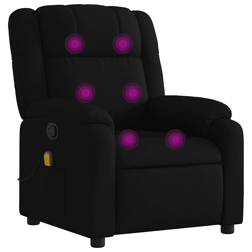 Massage-Relaxsessel, hellgrauer Stoff