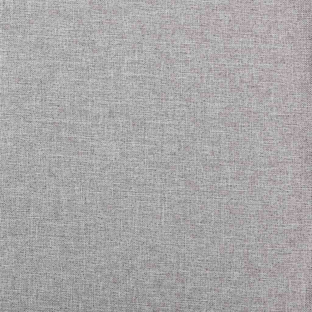 Verdunkelungsvorhänge Ösen Leinenoptik 2 Stk. Schwarz 140x175cm