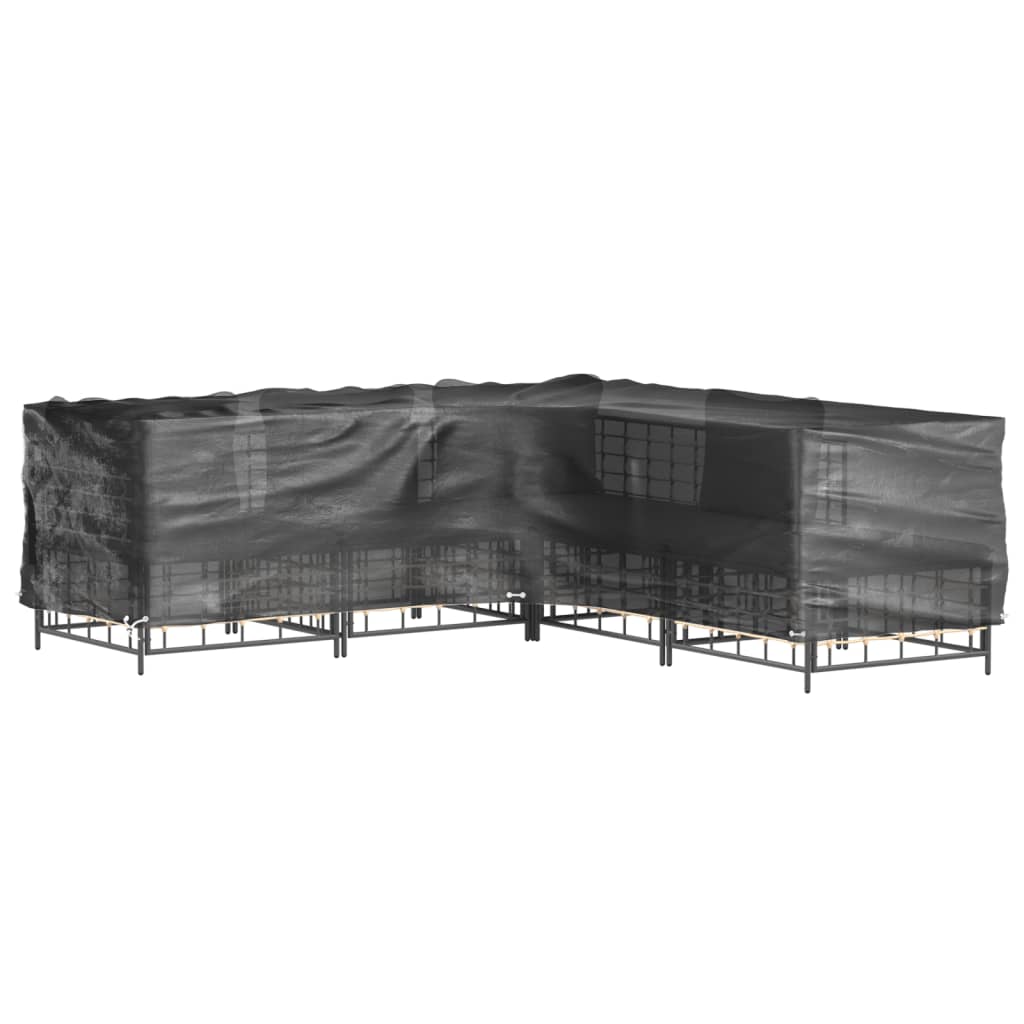Gartenmöbel-Abdeckungen 2 Stk. L-Form 12 Ösen 250x250x90 cm