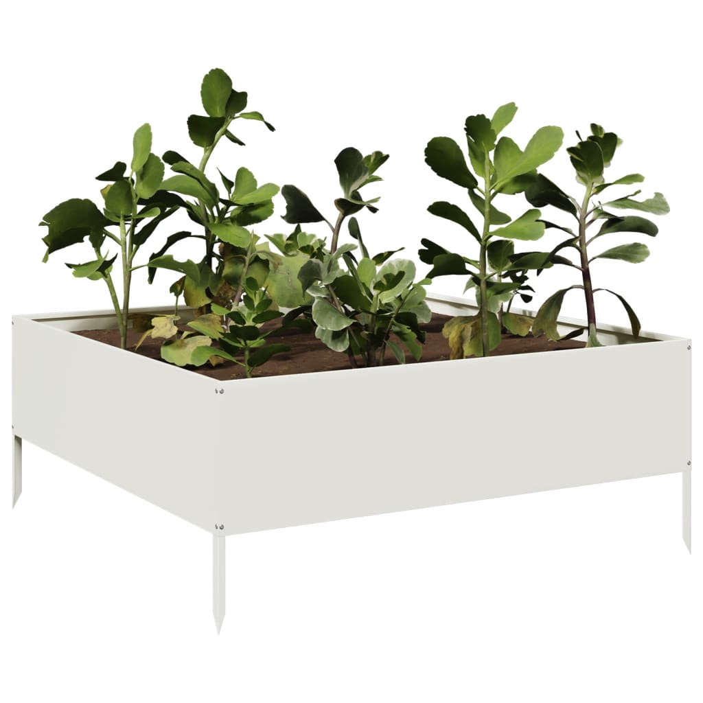 Hochbeet 100x100x18,5 cm Cortenstahl