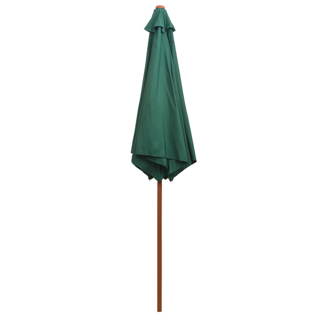 Sonnenschirm mit Holz-Mast 270 cm Blau